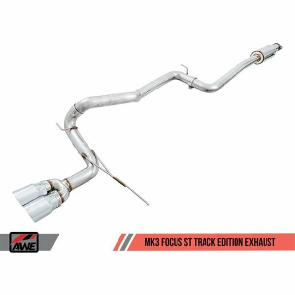 Superjock Track Edition Cat-back Exhaust with Chrome & Silver Tips for Ford Focus ST SU3848084